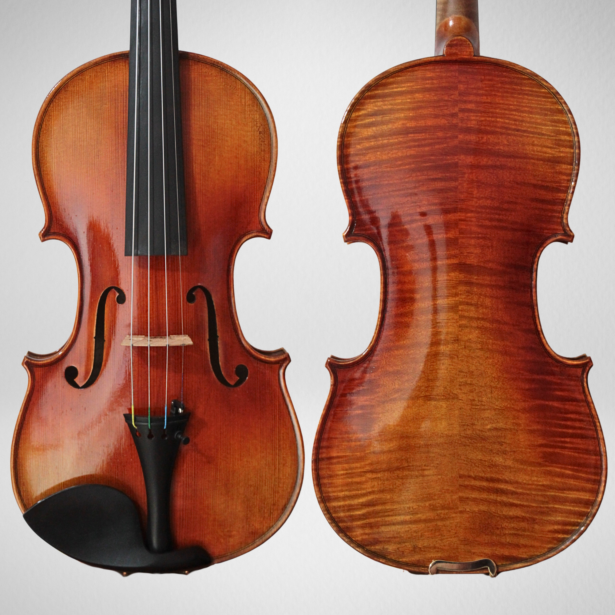 site (1) Violino Joseph Mendelssohn 2025 4/4 Série Bronze n. 3 Modelo Stradivari - Imagem 1