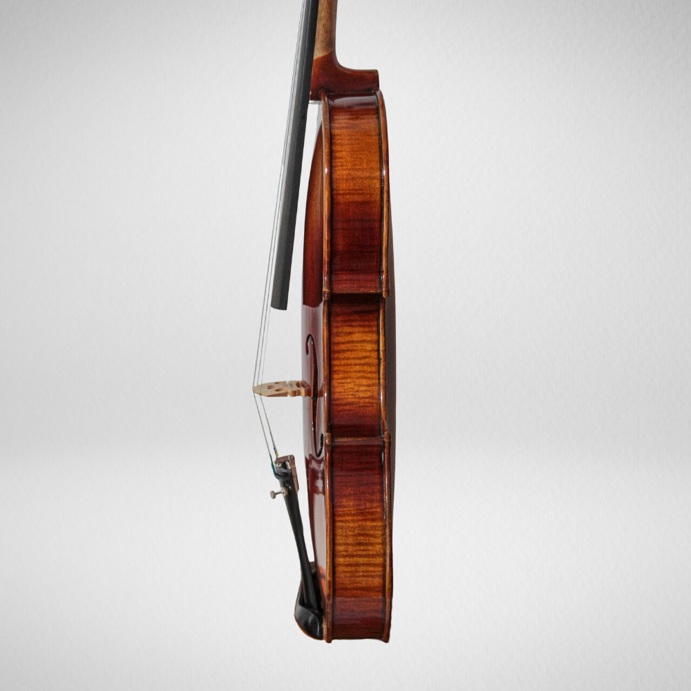 site (2) Violino Joseph Mendelssohn 2025 4/4 Série Bronze n. 2 Modelo Guarneri - Imagem 2