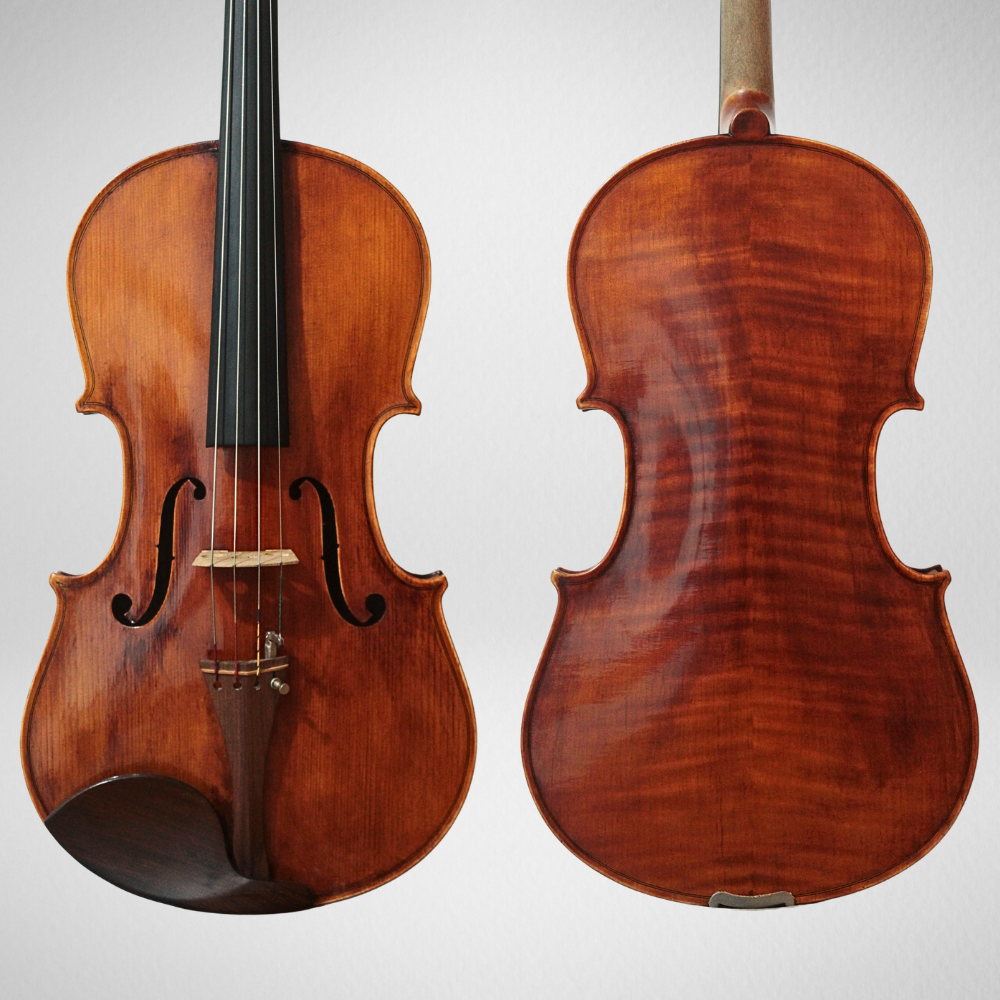27 Viola Joseph Mendelssohn 42 cm 2025 Série Ouro n. 49: vista frontal e do fundo