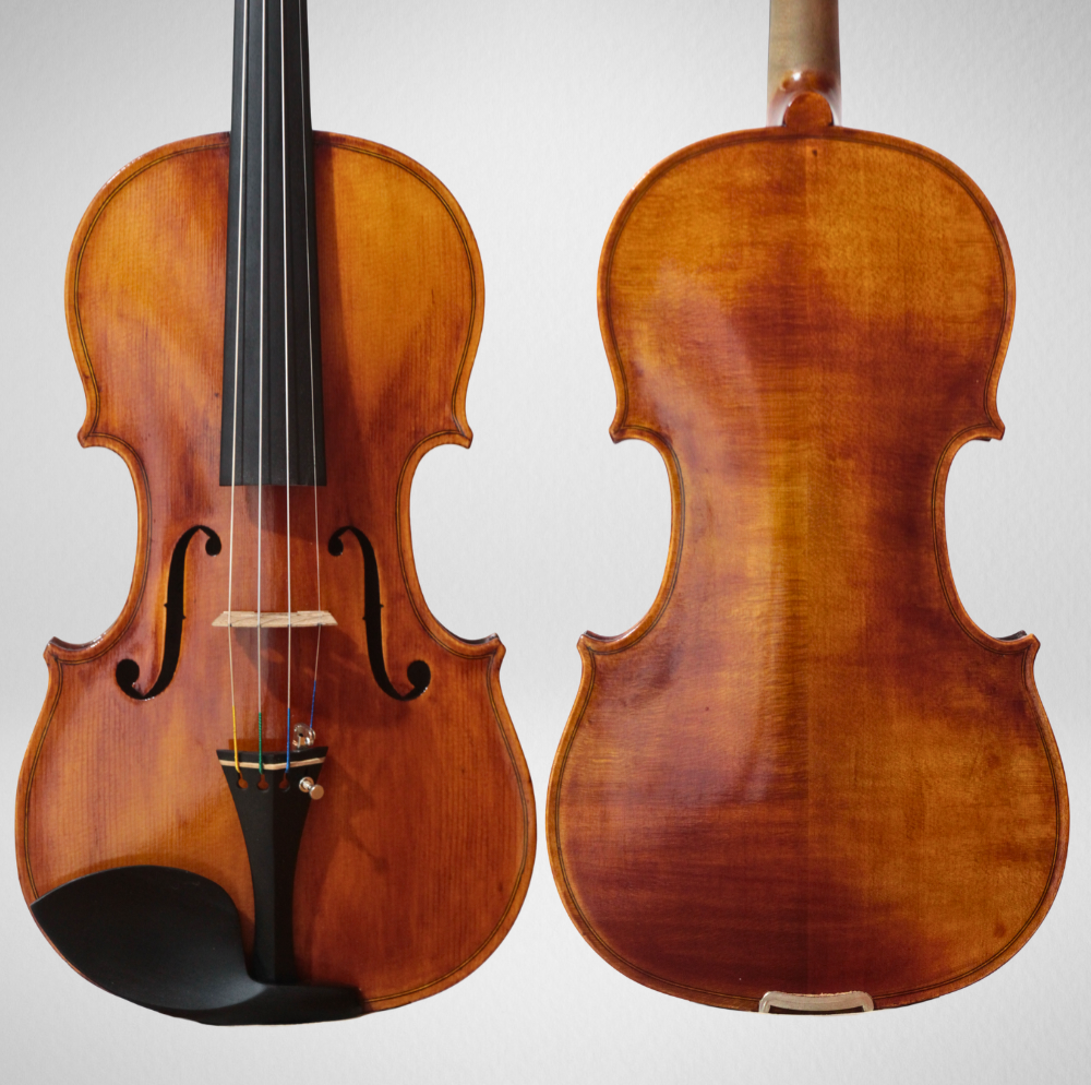 site (1) Violino Atelier dos Violinos 2025 4/4 Modelo Stradivari n. 55 - Imagem 1